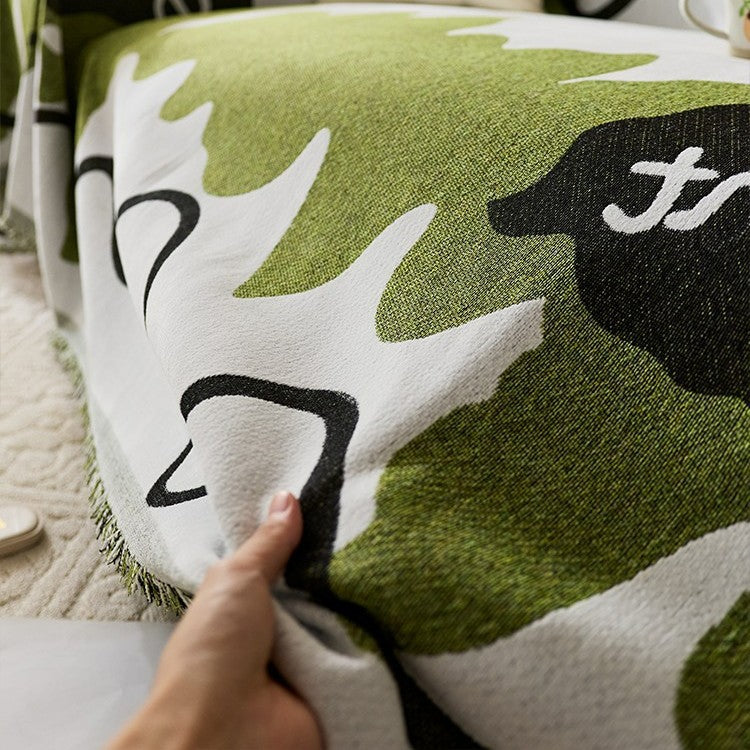 Home Decor Blanket-Wander Chenille - Green