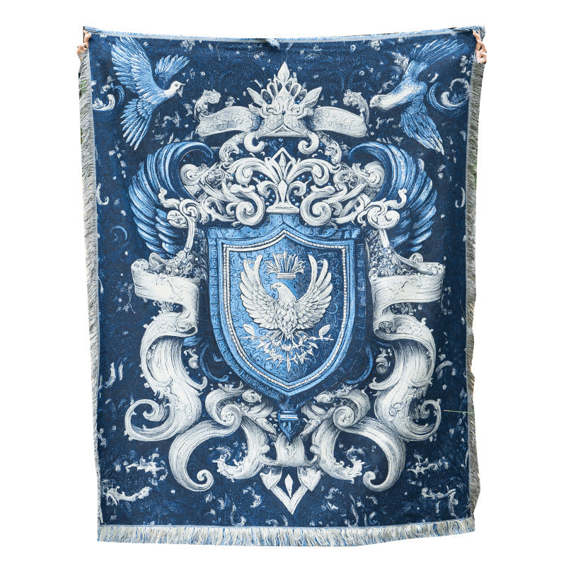Home Decor Tapestry-Medieval Eagle Woven Blanket