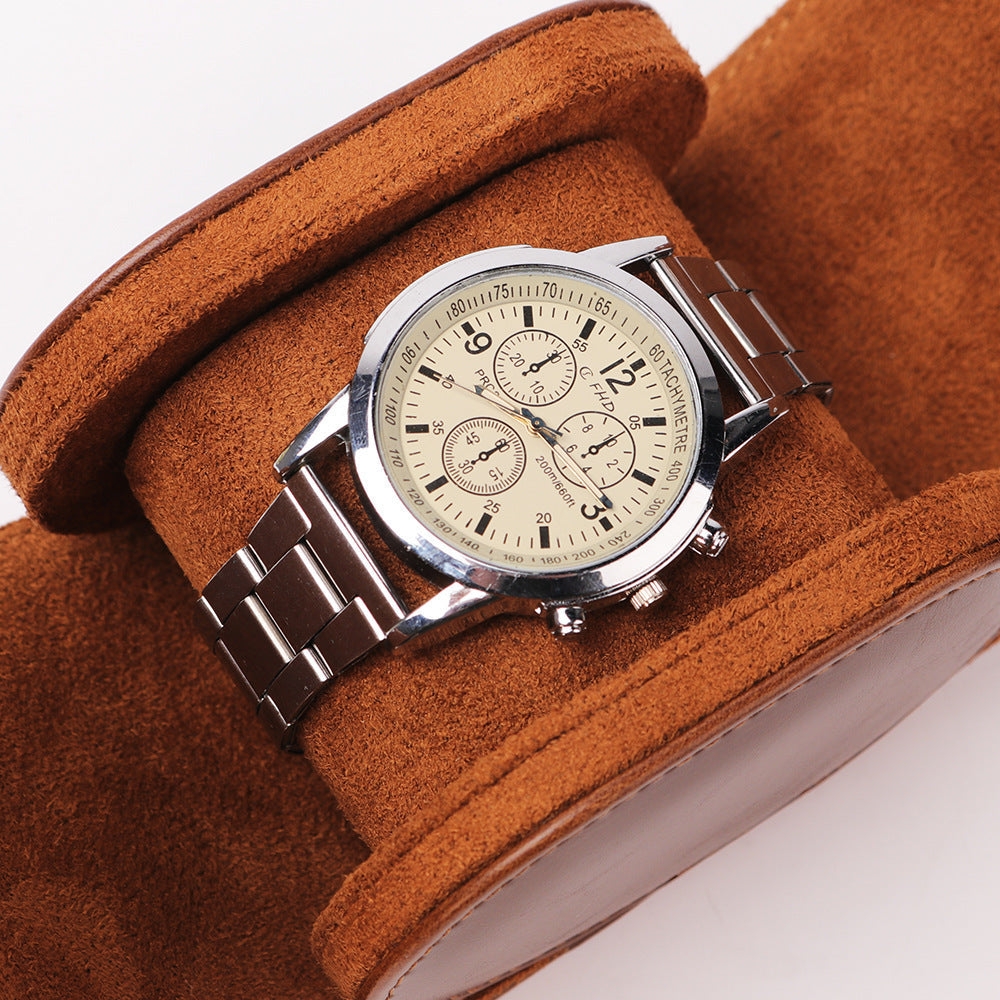 Pu leather -Business-style watch storage box