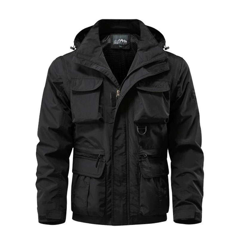 Windproof Tactical  Jacket - Black
