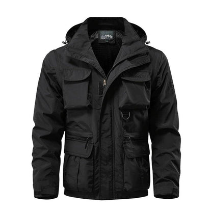 Windproof Tactical  Jacket - Black