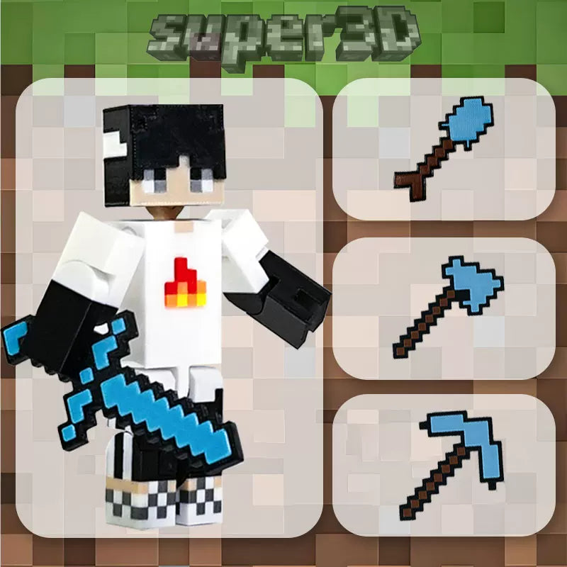 Pixel Worlds-J.J. Maggie Movable Model（13cm）