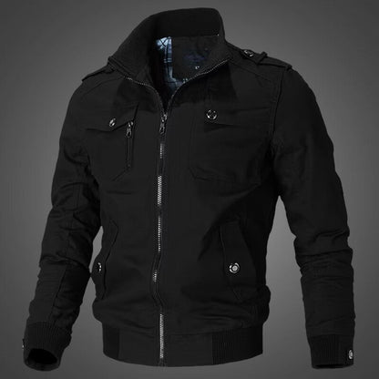 Stand-Up Collar Tooling Jacket - Black