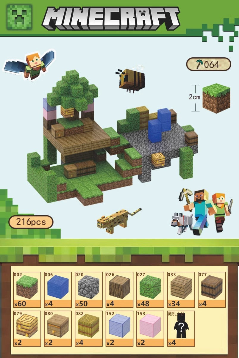 PIXEL CUBE Magnetic- [PTZ Xiaozhu] 216pcs+4dolls