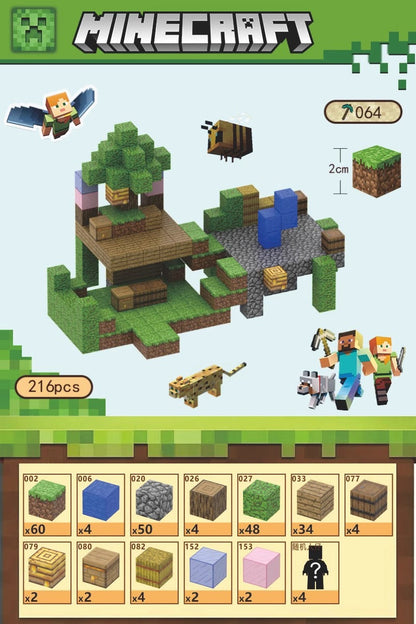 PIXEL CUBE Magnetic- [PTZ Xiaozhu] 216pcs+4dolls