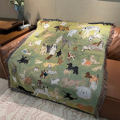 Home Decor Tapestry-Dog Paradise Woven Throw