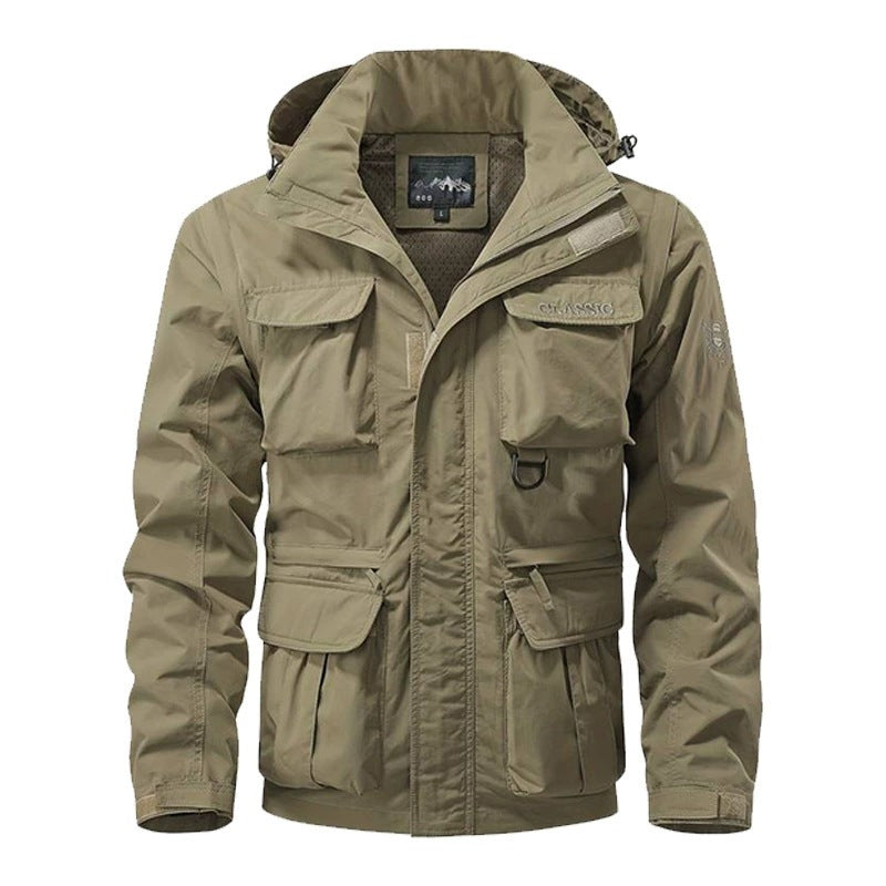 Windproof Tactical  Jacket - Khaki