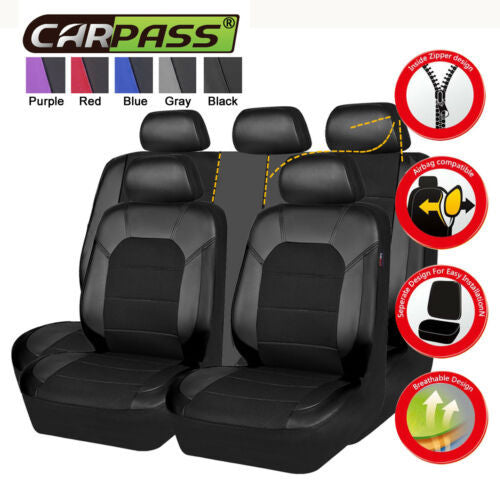 Car Seat Cushion - Bracket Sandwich Splicing Design (5-Seat 9-Piece Set)