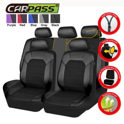 Car Seat Cushion - Bracket Sandwich Splicing Design (5-Seat 9-Piece Set)