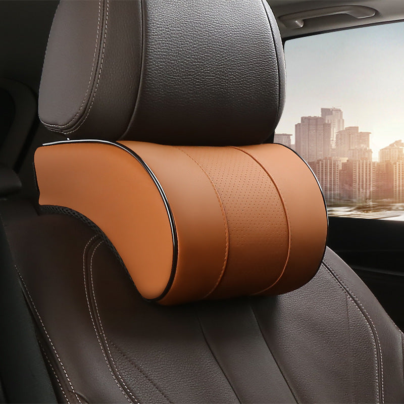 Car Headrest - Advance Level (Memory Cotton + Leather)