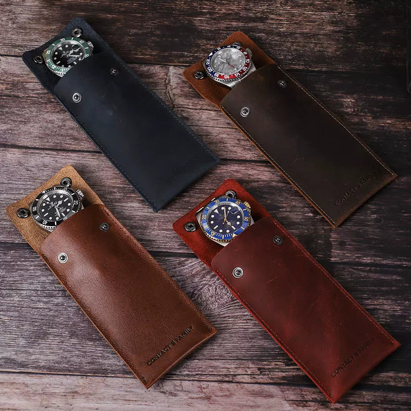 Vintage Leather - Watch Storage Bag (Single)