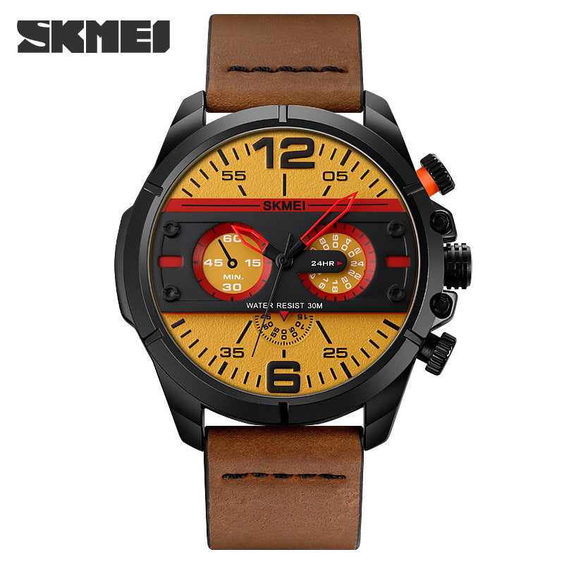 SKMEI-Fashion Business Men's Waterproof Quartz Watch-1846