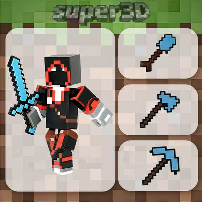 Pixel Worlds-J.J. Maggie Movable Model（13cm）