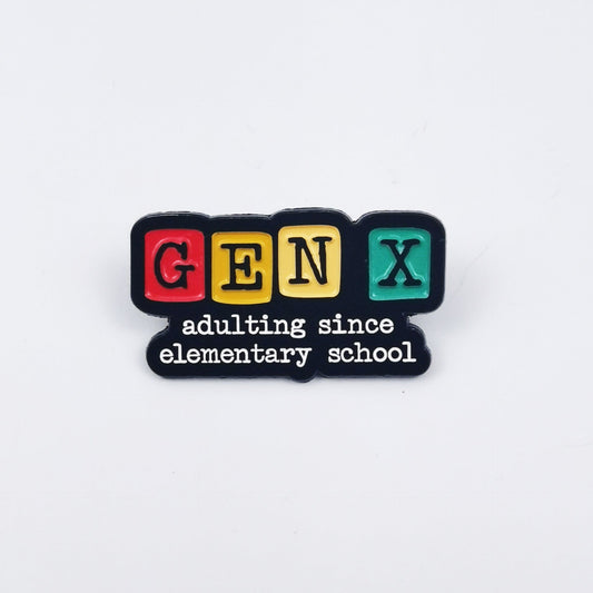 Alphabet Travel Enamel Pin for Backpacks  by CAVE