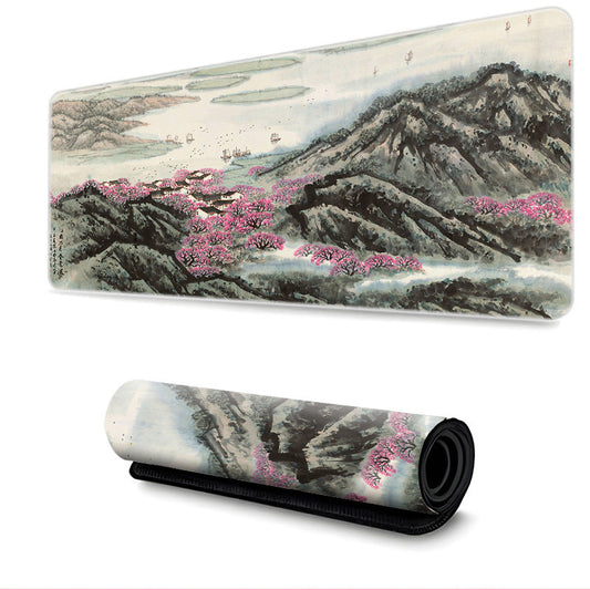 Chinese Style Desk Mat-Spring Jiangnan Landscape
