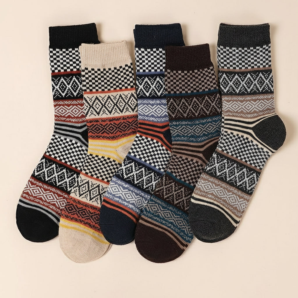5 Pairs Pack- cotton socks package (mixed color pre-pack)