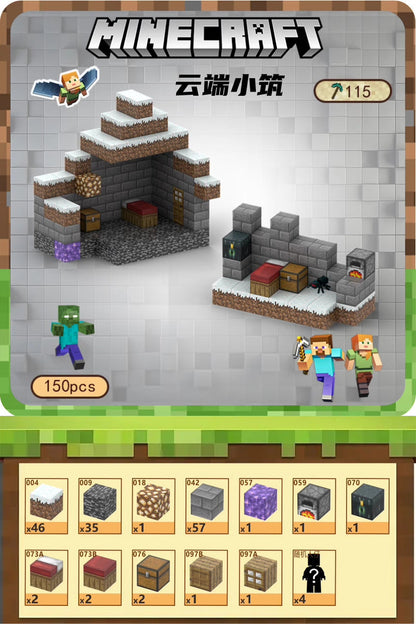 PIXEL CUBE Magnetic- [Cloud Building] 150pcs+6 dolls