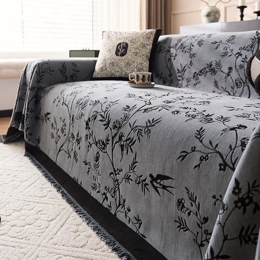 Home Decor Blanket- Swallow Shadow - Grey