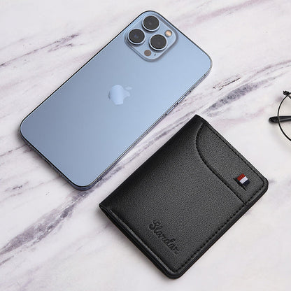 Ultra-thin small wallet - vertical statement wallet