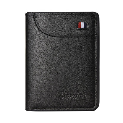 Ultra-thin small wallet - vertical statement wallet