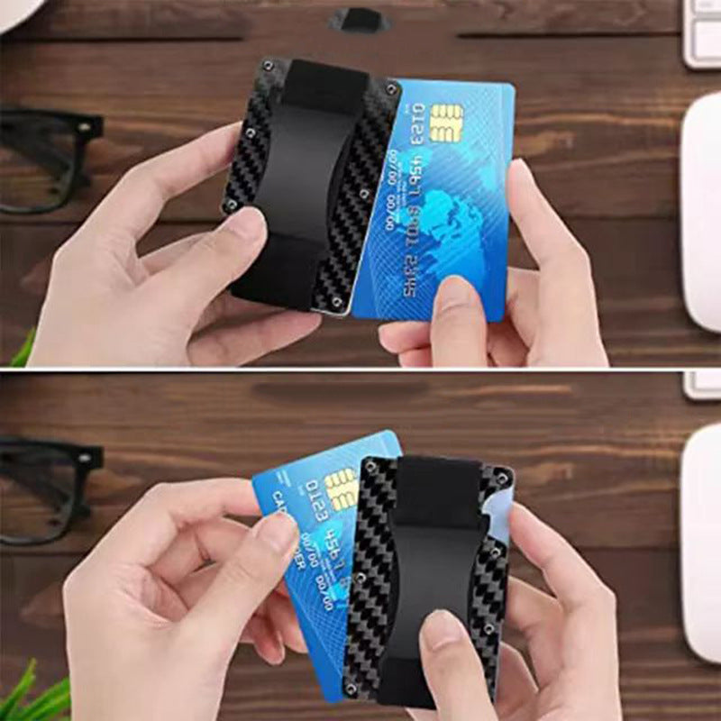 Metal Card Case - Carbon Fiber Wallet Wallet - RFID Anti-Theft