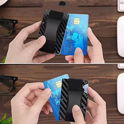 Metal Card Case - Carbon Fiber Wallet Wallet - RFID Anti-Theft