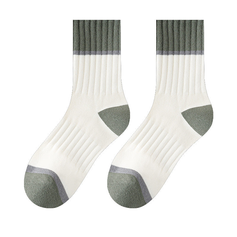 5 Pairs Pack-Medium tube men's socks