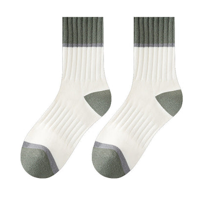 5 Pairs Pack-Medium tube men's socks