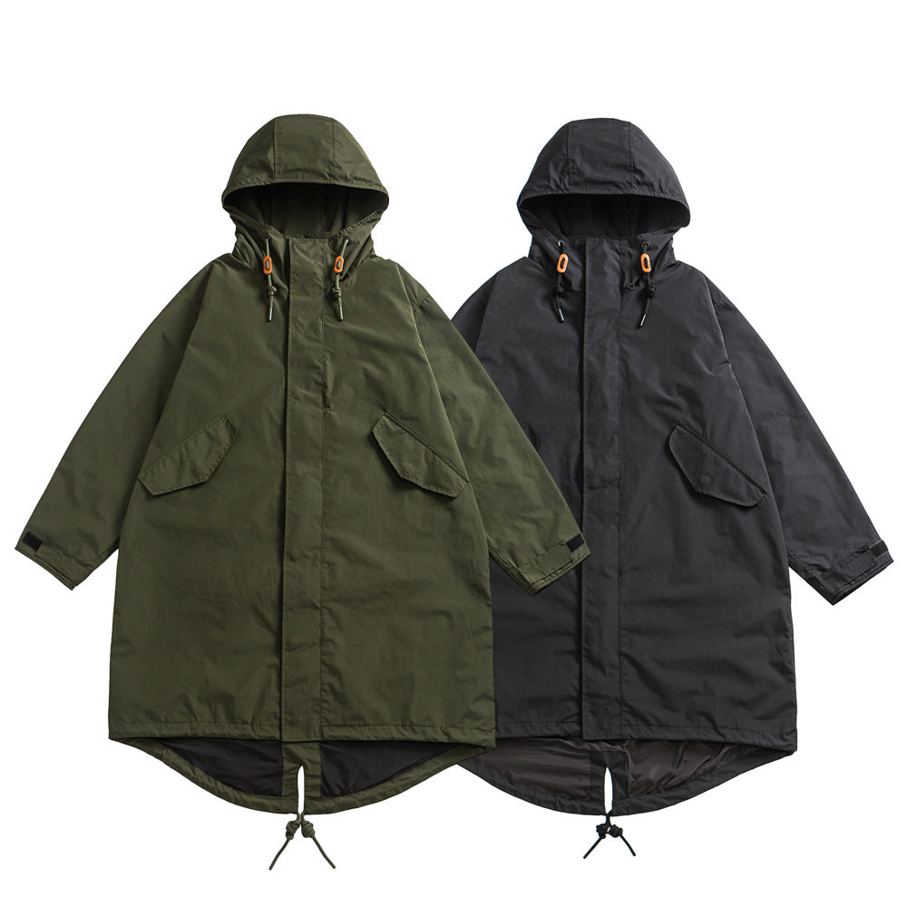 Fishtail Windproof Military Parka-Green