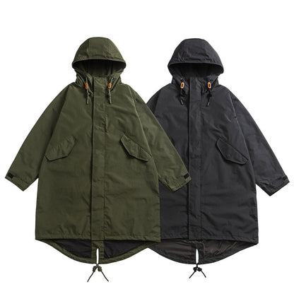 Fishtail Windproof Military Parka-Green