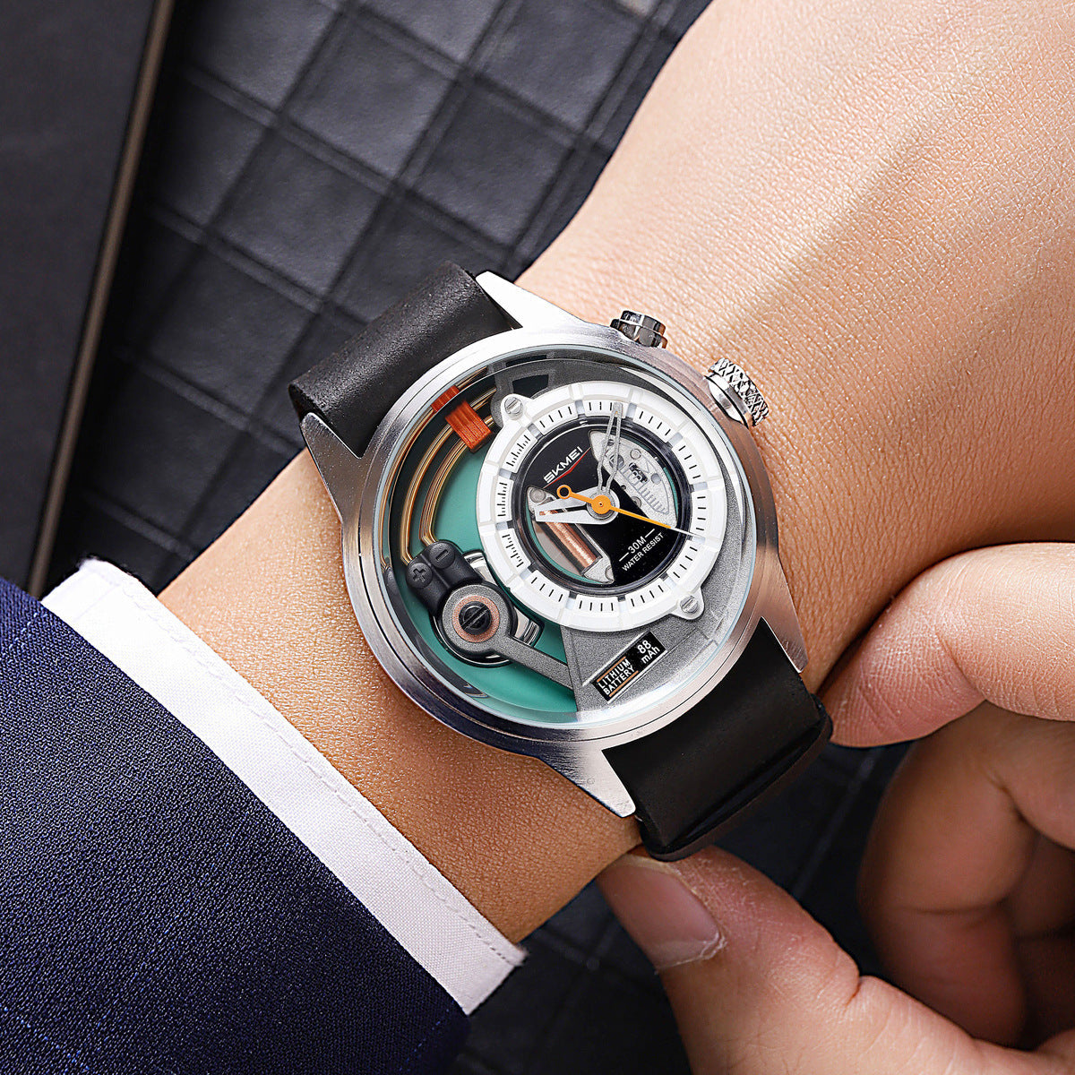 SKMEI-Fashion Business Men's Waterproof Quartz Watch-2333