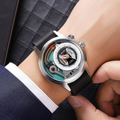 SKMEI-Fashion Business Men's Waterproof Quartz Watch-2333