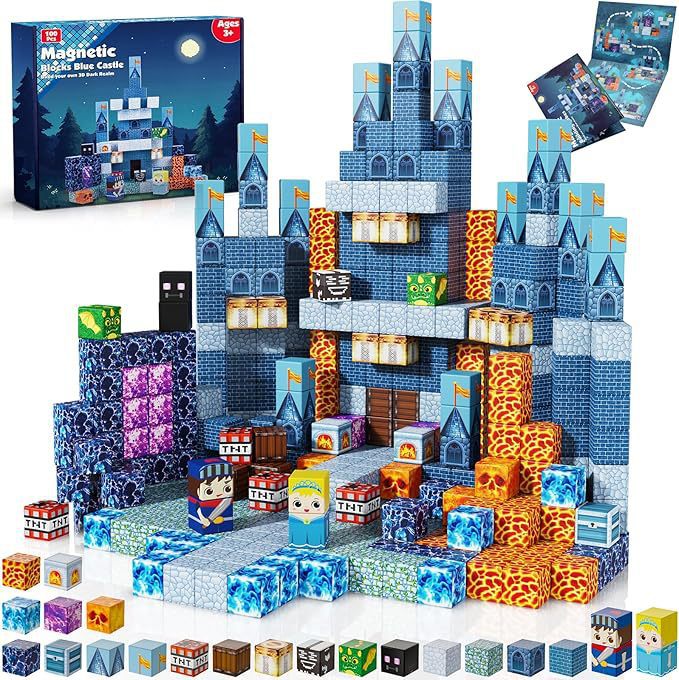 PIXEL CUBE Magnetic-[Blue Castle] 100pcs