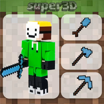 Pixel Worlds-J.J. Maggie Movable Model（13cm）