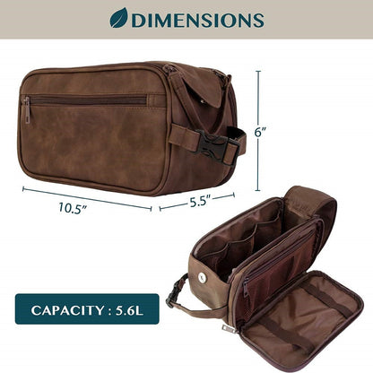 Pu leather - men's toilet bag (26.6 * 14 * 15cm)