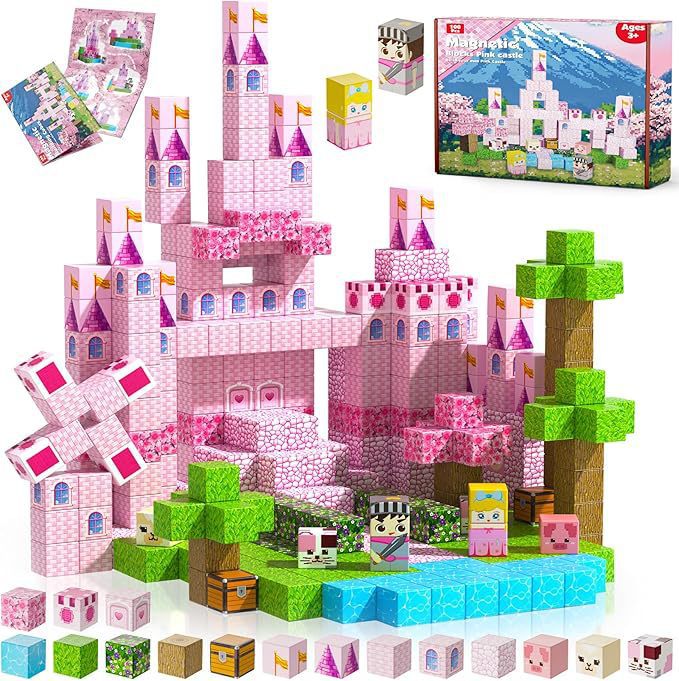PIXEL CUBE Magnetic-[Pink Castle ]100pcs