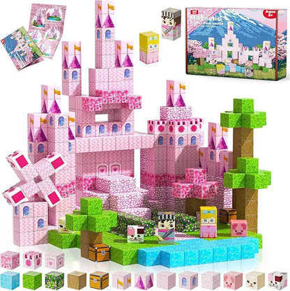 PIXEL CUBE Magnetic-[Pink Castle ]100pcs