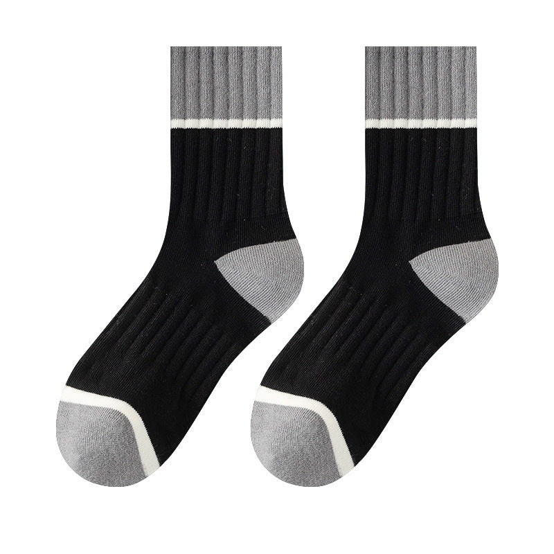 5 Pairs Pack-Medium tube men's socks