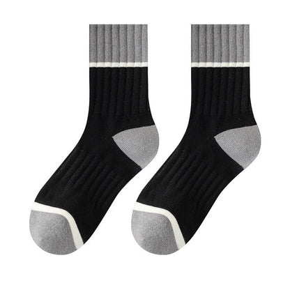 5 Pairs Pack-Medium tube men's socks