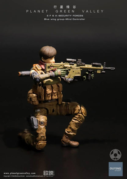 EFSA - Security Forces Blue Wing Group - Mind Controller 1/18 Action Figure By Planet Green Valley