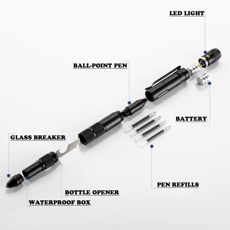 Multi-Functional 9 in 1 - Tactical pen - Version I