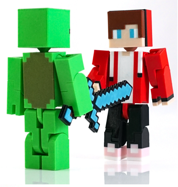 Pixel Worlds-J.J. Maggie Movable Model（13cm）