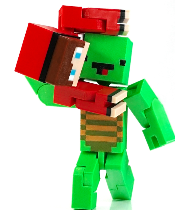 Pixel Worlds-J.J. Maggie Movable Model（13cm）