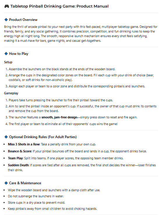 Party Game - Mini Double Bouncing Ball Board (Basketball/Soccer)