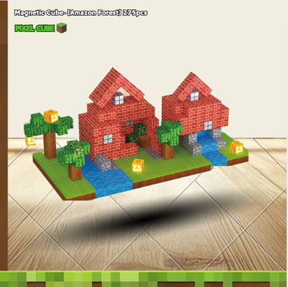 PIXEL CUBE Magnetice- [Amazon Forest] 275pcs