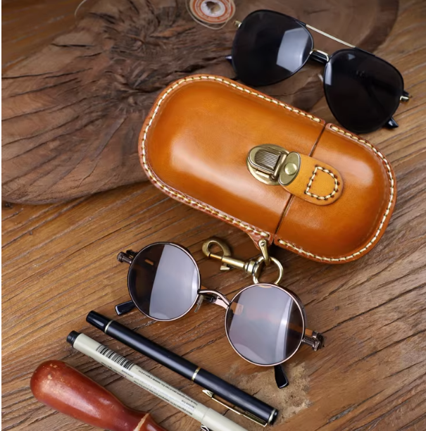 PU leather anti-drop and anti-pressure glasses case