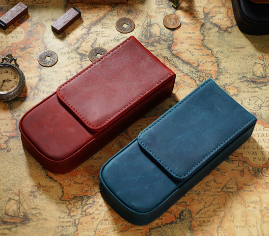 Crazy Horse Skin - Pen Storage Box (Pack of Three/Pack of Six)