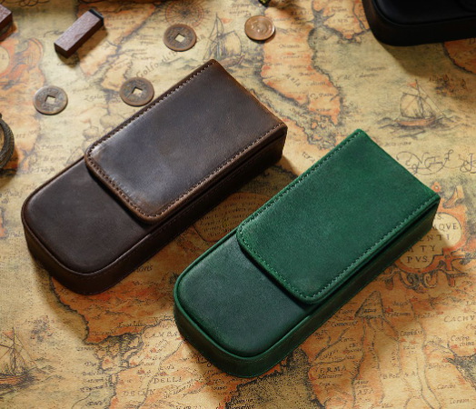 Crazy Horse Skin - Pen Storage Box (Pack of Three/Pack of Six)