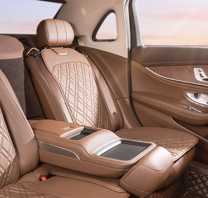 Car Seat Cushion- Premium Chestnut Brown - 3 Piece Set