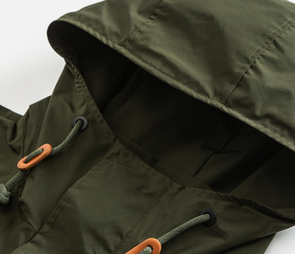 Fishtail Windproof Military Parka-Green